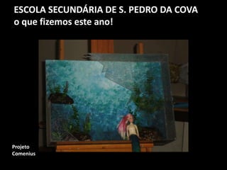 ESCOLA SECUNDÁRIA DE S. PEDRO DA COVA
o que fizemos este ano!
Projeto
Comenius
 