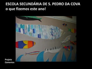 ESCOLA SECUNDÁRIA DE S. PEDRO DA COVA
o que fizemos este ano!
Projeto
Comenius
 