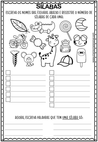 SILABAS
www.criarrecriarensinar.com