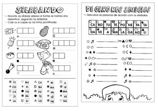 Atividades silabico