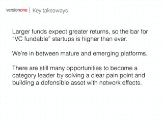 Larger funds expect greater returns, so the bar for
“VC fundable” startups is higher than ever.
We’re in between mature an...