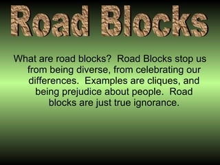 Block Road Example Synergize | PPT