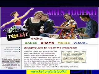 www.ket.org/artstoolkit The Arts Toolkit Website 