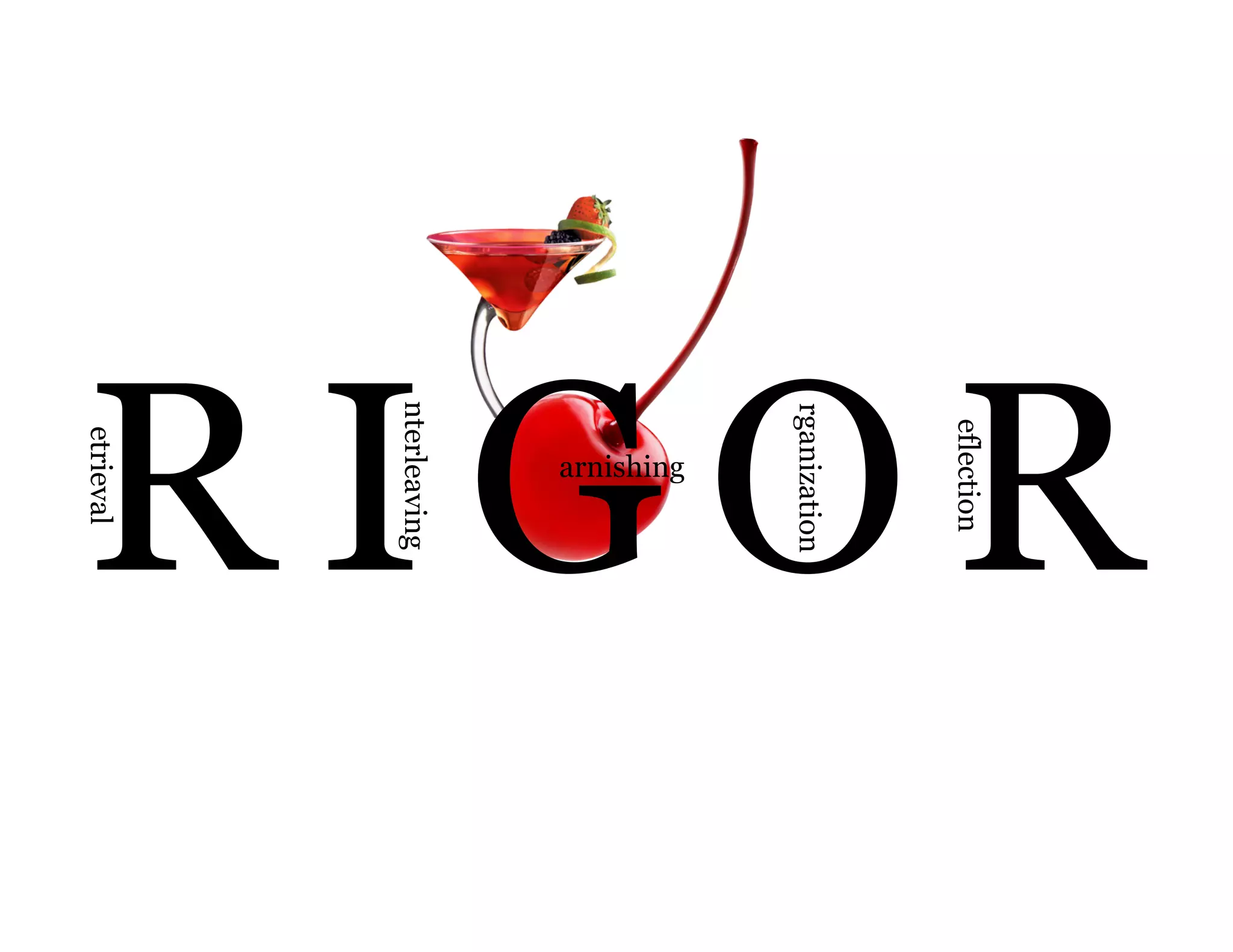 18
R I G O R
etrieval
nterleaving
arnishing
rganization
eflection
 