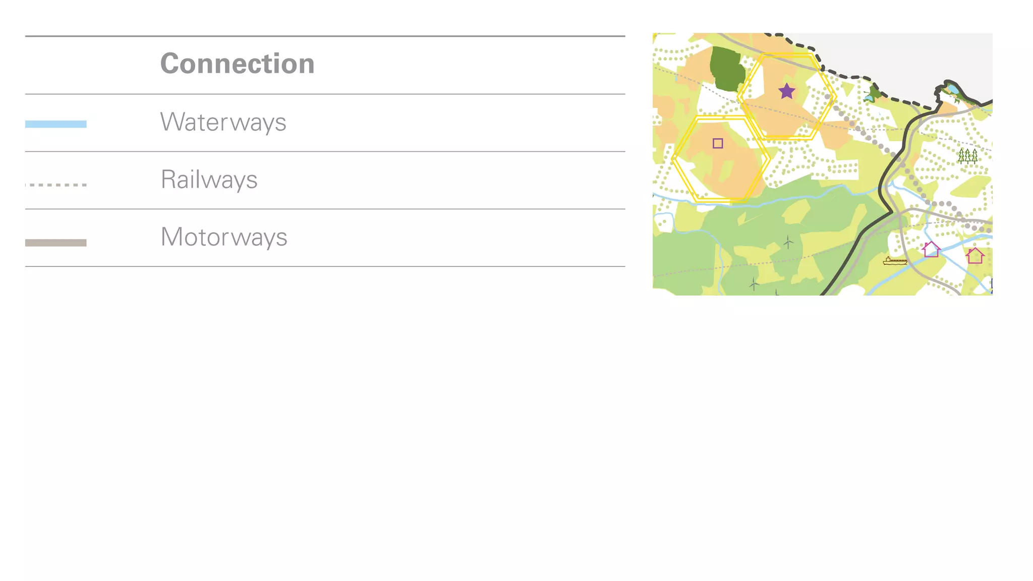 Connection

Waterways

Railways

Motorways




             18/19
 