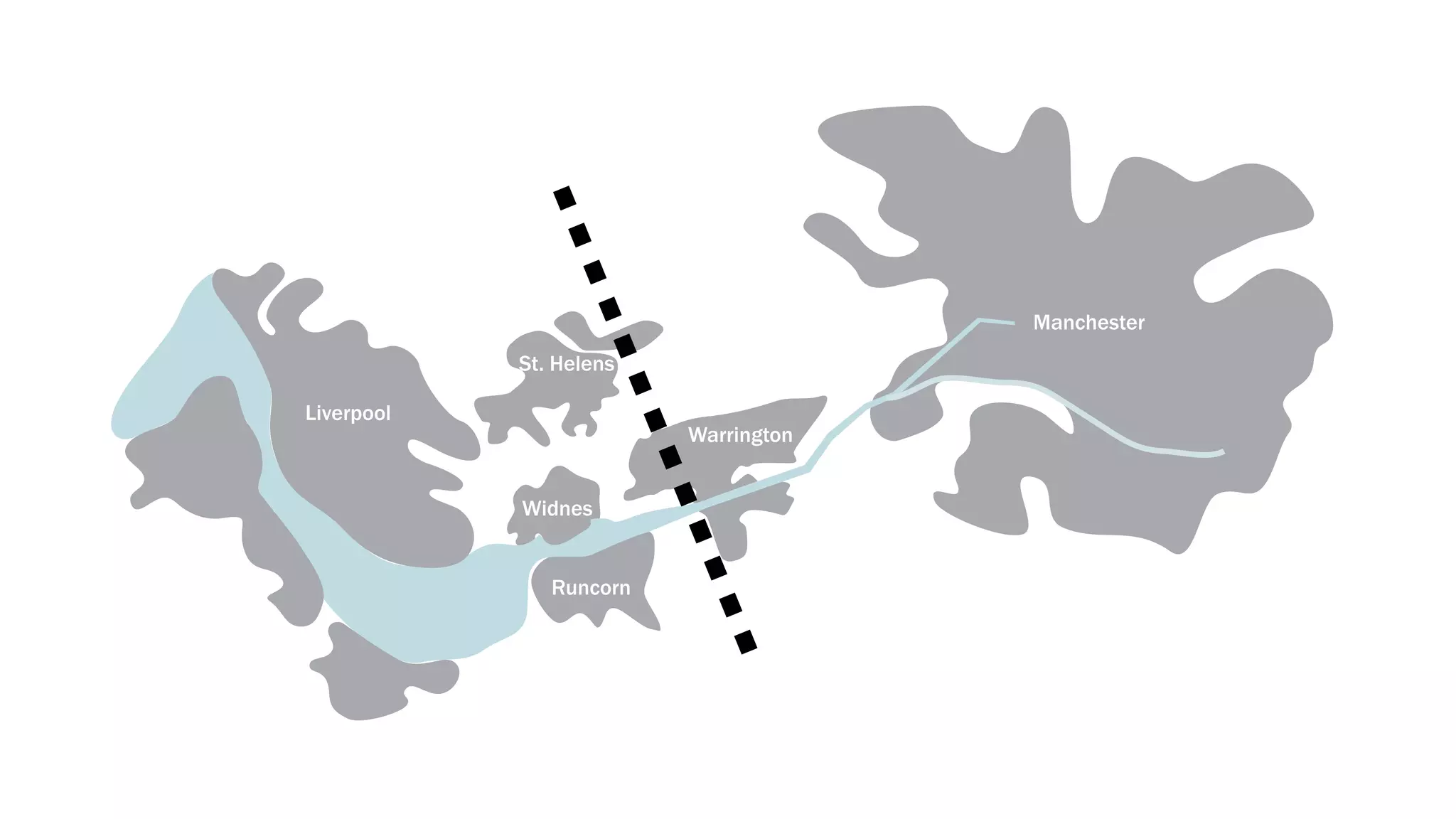 Manchester
            St. Helens

Liverpool
                         Warrington


            Widnes


               Runcorn
 