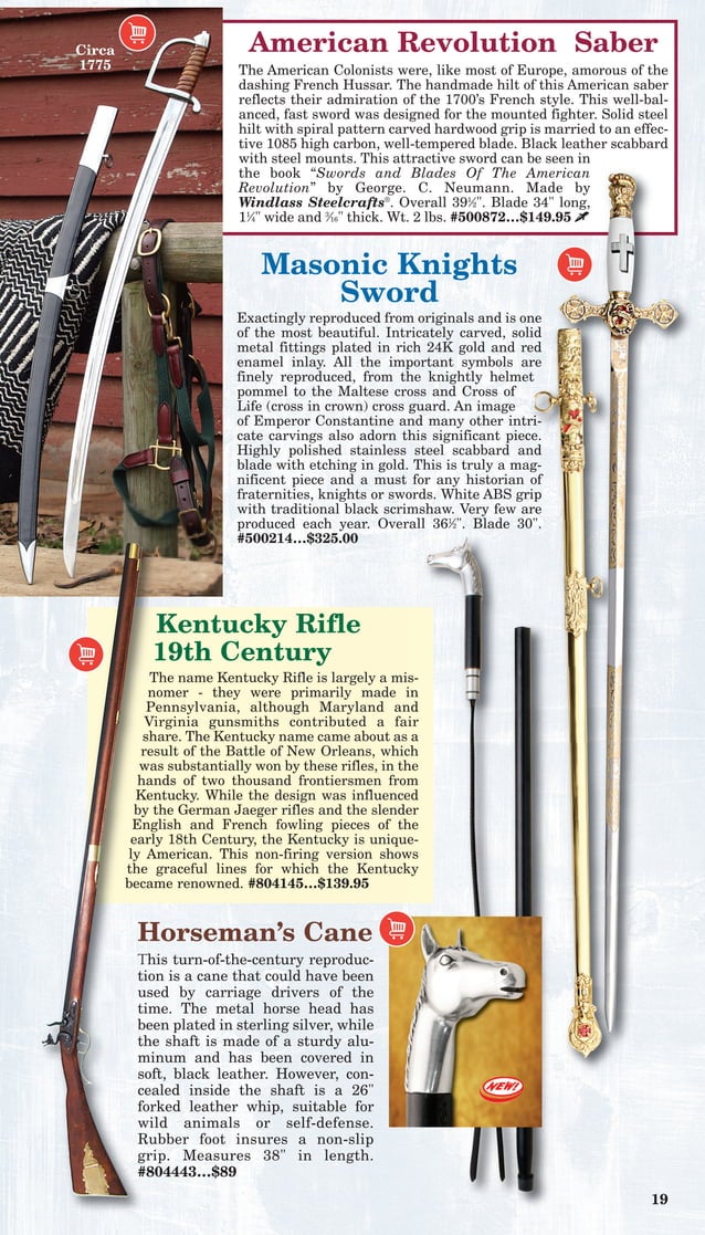 Atlanta cutlery Historically Accurate and Battle Worthy Weapons PDF