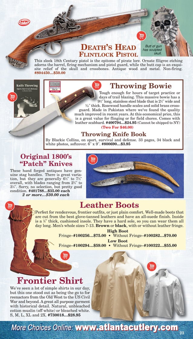 Atlanta cutlery Historically Accurate and Battle Worthy Weapons PDF
