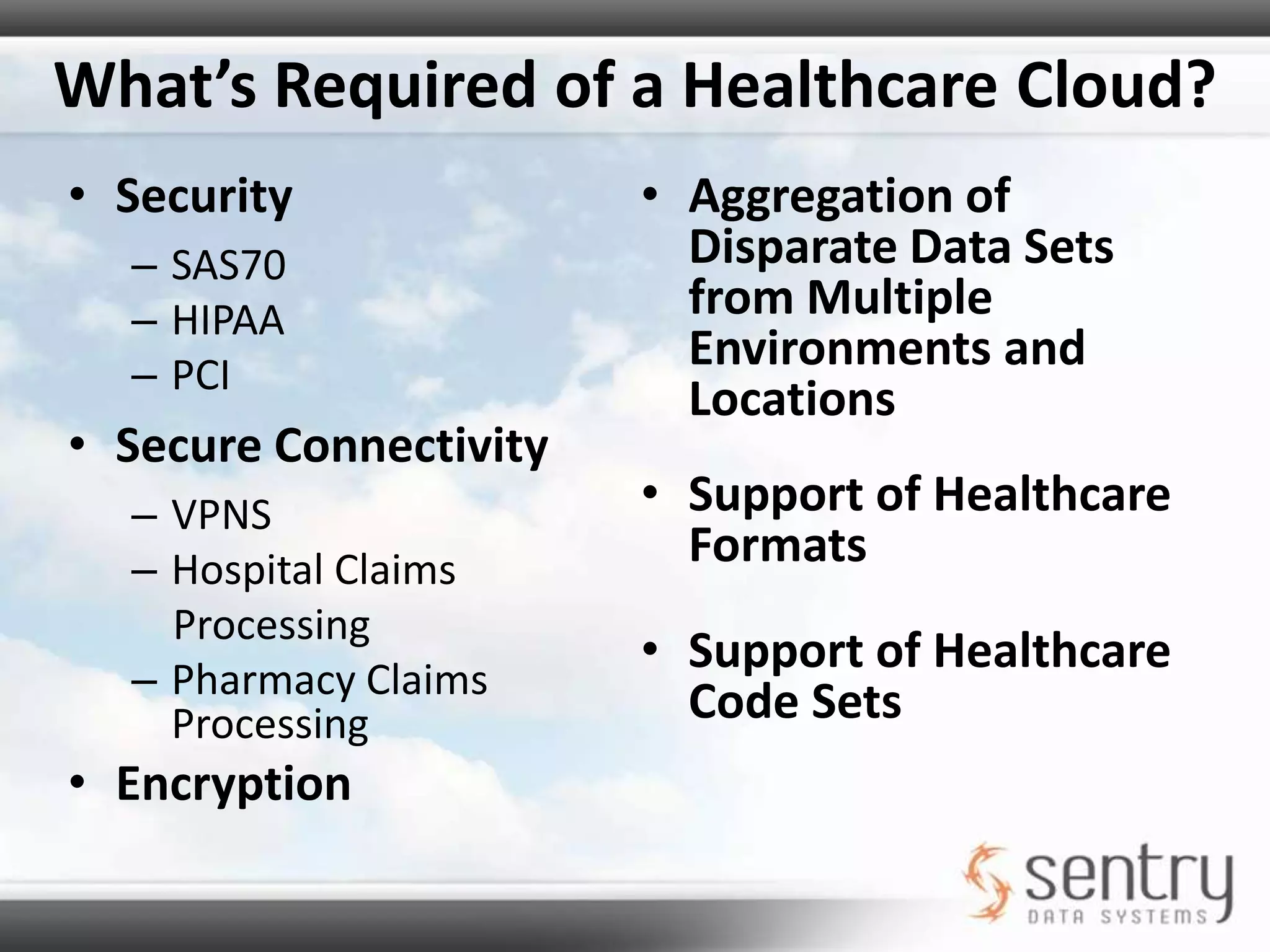 The Datanex™ PlatformProcesses hundreds of millions of transactions per day (real-time and batch)Brokers connections between hundreds of healthcare entities HospitalsPharmaciesClaims Clearinghouses