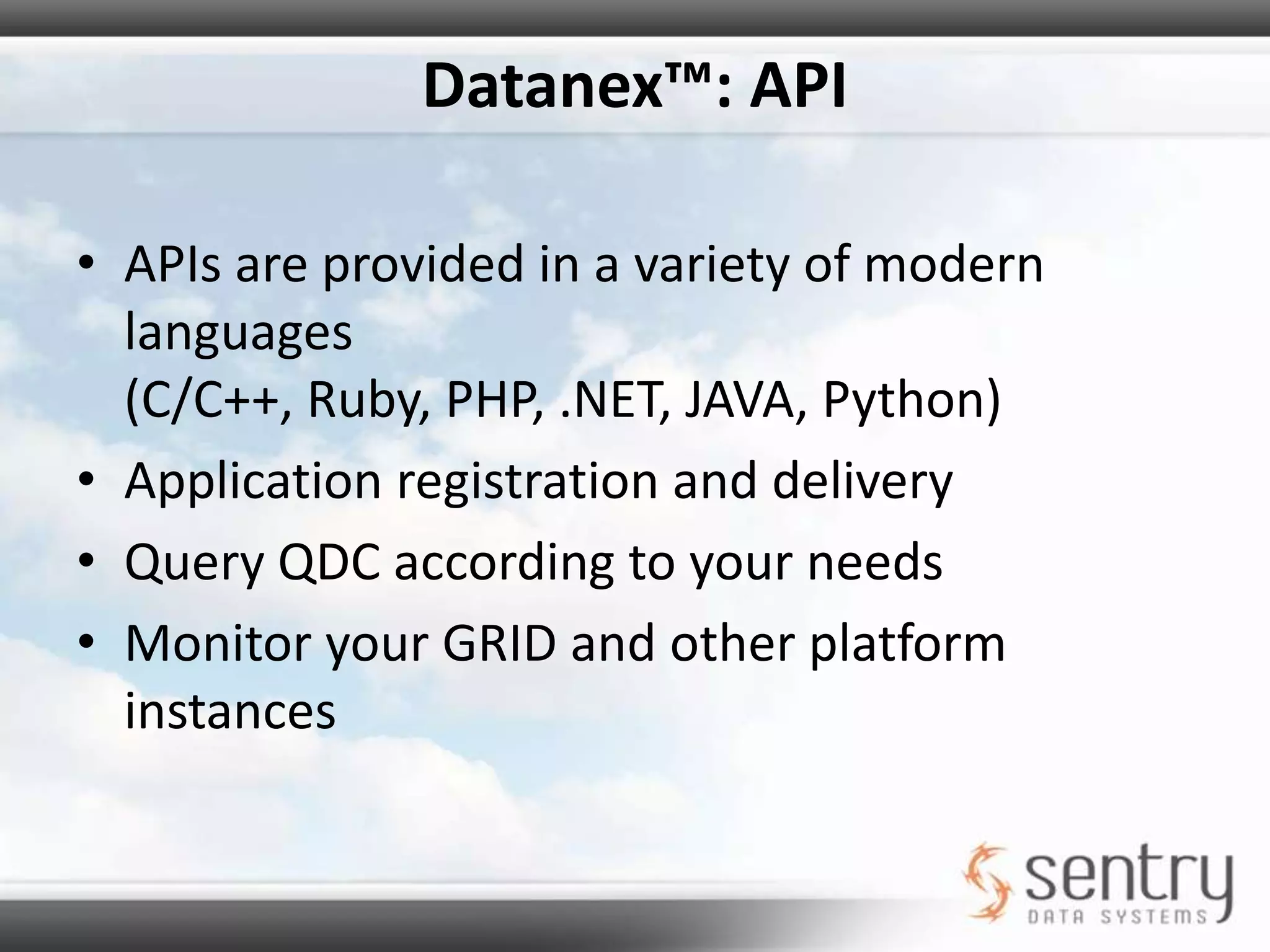 About Sentry    Sentry Data Systems, Inc., headquartered in   Deerfield Beach, FL, serves clients in over 25 states and its systems process millions of  healthcare transactions daily.Contact Info: Peter Schwoererpschwoerer@sentryds.comwww.SentryDS.comt: 800.411.4566 x.2518 
