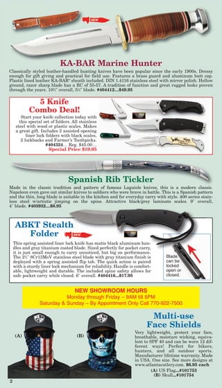 The New E-catalog by Atlanta Cutlery is now Available!