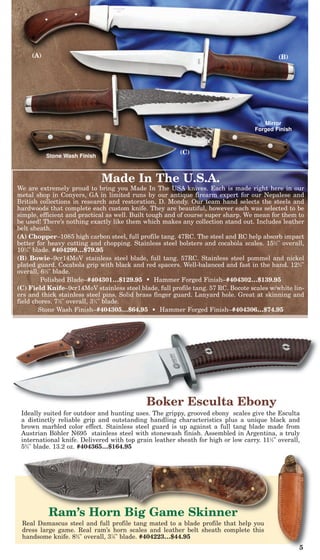 Windlass Mexican Bowie (10) for Sale $74.95
