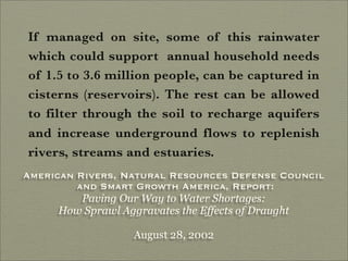 Finding Water Through Rain