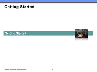 Getting Started




 Getting Started




Configero Proprietary and Confidential   7
 