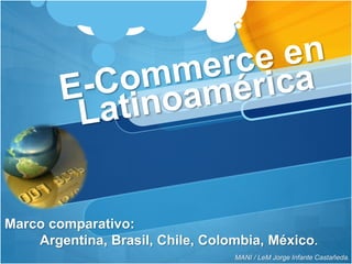 Marco comparativo:
Argentina, Brasil, Chile, Colombia, México.
MANI / LeM Jorge Infante Castañeda.
 