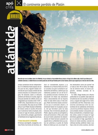 Atlantida el  continente perdido de platon