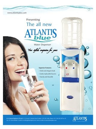 Atlantis Blue Top Loading Table Top and Floor Standing Bottled Water Dispenser