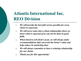Atlantis International Inc. REO Division ,[object Object],[object Object],[object Object],[object Object],[object Object]