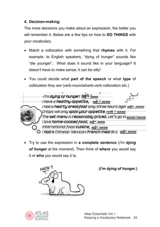 Ed Atlas Homework Atlas essentials-volume-1-keeping-a-vocabulary-notebook- | PDF ...