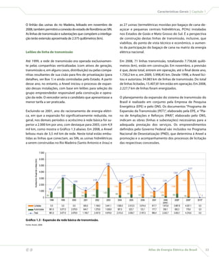 Características Gerais | Capítulo 1



    O linhão das usinas do rio Madeira, leiloado em novembro de                                                                                as 27 usinas (termelétricas movidas por bagaço de cana-de-
    2008, também permitirá a conexão do estado de Rondônia ao SIN.                                                                             açúcar e pequenas centrais hidrelétricas, PCHs) instaladas
    As linhas de transmissão e subestações que compõem a interliga-                                                                            nos Estados de Goiás e Mato Grosso do Sul. É a perspectiva
    ção terão extensão aproximada de 2.375 quilômetros (km).                                                                                   de construção destas linhas de transmissão, inclusive, que
                                                                                                                                               viabiliza, do ponto de vista técnico e econômico, o aumen-
                                                                                                                                               to da participação do bagaço de cana na matriz da energia
    Leilões de linha de transmissão                                                                                                            elétrica nacional.

    Até 1999, a rede de transmissão era operada exclusivamen-                                                                                  Em 2008, 71 linhas transmissão, totalizando 7.736,66 quilô-
    te pelas companhias verticalizadas (com ativos de geração,                                                                                 metros (km), estão em construção. Em novembro, a previsão
    transmissão e, em alguns casos, distribuição) ou pelas compa-                                                                              é que, deste total, entrem em operação, até o final deste ano,
    nhias resultantes de sua cisão para fins de privatização (para                                                                             1.730,2 km e, em 2009, 5.998,45 km. Desde 1998, a Aneel lici-
    detalhes, ver Box 1) e ainda controladas pelo Estado. A partir                                                                             tou e autorizou 34.083 km de linhas de transmissão. Do total
    desse ano, no entanto, a Aneel iniciou o processo de expan-                                                                                de linhas licitadas, 15.407,81 km estão em operação. Em 2008,
    são dessas instalações, com base em leilões para seleção do                                                                                2.227,7 km de linhas foram energizados.
    grupo empreendedor responsável pela construção e opera-
    ção da rede. O vencedor seria o candidato que apresentasse a                                                                               O planejamento da expansão do sistema de transmissão do
    menor tarifa a ser praticada.                                                                                                              Brasil é realizado em conjunto pela Empresa de Pesquisa
                                                                                                                                               Energética (EPE) e pelo ONS. Os documentos “Programa de
    Excluindo-se 2001, ano do racionamento de energia elétri-                                                                                  Expansão da Transmissão (PET)”, elaborado pela EPE, e “Pla-
    ca, em que a expansão foi significativamente reduzida, no                                                                                  no de Ampliações e Reforços (PAR)”, elaborado pelo ONS,
    geral, nos demais períodos o acréscimo à rede básica foi su-                                                                               indicam as obras (linhas e subestações) necessárias para a
    perior a 2.000 km por ano, com destaque para 2003, com 4,9                                                                                 adequada prestação dos serviços. Os empreendimentos
    mil km, como mostra o Gráfico 1.3 abaixo. Em 2008, a Aneel                                                                                 definidos pelo Governo Federal são incluídos no Programa
    leiloou mais de 3,5 mil km de rede. Neste total estão embu-                                                                                Nacional de Desestatização (PND), que determina à Aneel a
    tidas as linhas que conectam, ao SIN, as usinas hidrelétricas                                                                              promoção e o acompanhamento dos processos de licitação
    a serem construídas no Rio Madeira (Santo Antonio e Jirau) e                                                                               das respectivas concessões.

                                              7.000

                                              6.000
             Acréscimo Anual de Linhas (km)




                                                                                                                             4.980
                                              5.000
                                                                                                                                                                                                                                 4.217
                                              4.000                                                                                                                                                           3.503
                                                                          3.077                                           3.441                                         3.198
                                                                                                                                                           3.036
                                              3.000
                                                                                                               2.438                           2.314                                              2.233                  4.037
                                                                     0                    2.080
                                              2.000
                                                                                     0                                                 1.926           2.512        3.074                                   2.898
                                                                  3.077                            1.150                                                                                995
                                                          861                                                1.158
                                              1.000
                                                         0                        2.080           505                     1.539                                                   818          1.974
                                                                                                                                        388             524
                                                       861                                        645        1.280                                                   123                         259         605                           0 0
                                                                                                                                                                                  178                                     180
                                                   0
                                                          1998        1999            2000          2001         2002         2003         2004            2005         2006        2007           2008        2008*         2009*       2010*
                                                                                                                                                                                                  (ener)
             Licitadas                                     0,0         0,0             0,0          505,0       1.158,0      3.441,1      1.926,0         2.512,0      3.074,4      817,7         1.973,6      2.897,8      4.037,1       0,0
             Autorizadas                                  861,0      3.077,0         2.079,9        644,7       1.279,9      1.538,8       387,5           523,7        123,1       177,7          259,1        605,3        179,6        0,0
             Total                                        861,0      3.077,0         2.079,9       1.149,7      2.437,9      4.979,9      2.313,5         3.035,7      3.197,5      995,4         2.232,7      3.503,1      4.216,6       0,0

    Gráfico 1.3 - Expansão da rede básica de transmissão.
    Fonte: Aneel, 2008.




                                                                                                                                                                                Atlas de Energia Elétrica do Brasil                             33
 