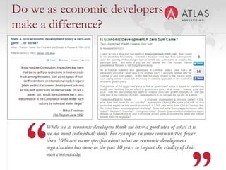 Do we as economic developers
make a difference?




                  9
 