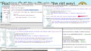 “Rocking Out” Your Plugin (the old way)




                                          20
 