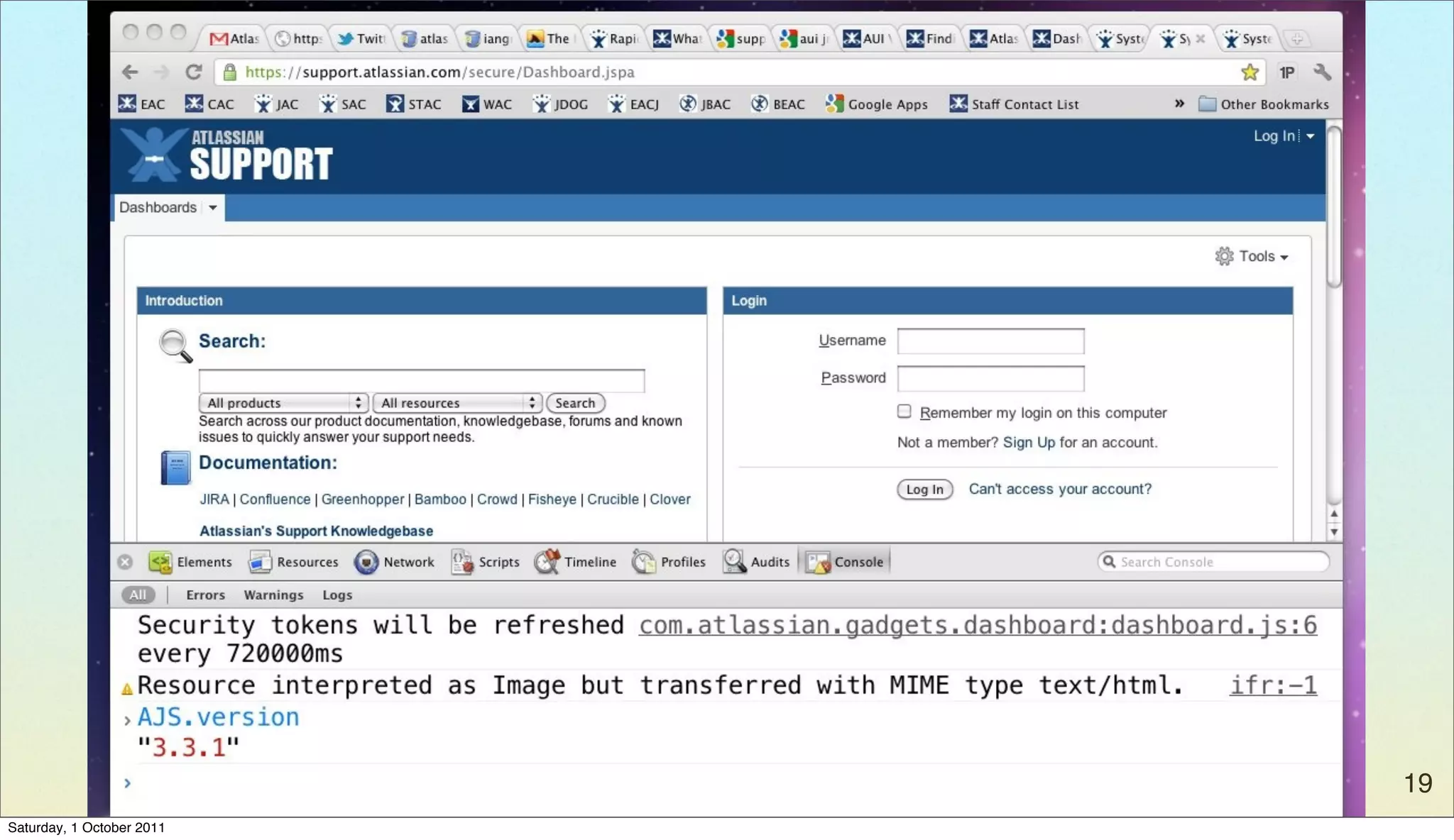 19
Saturday, 1 October 2011
 