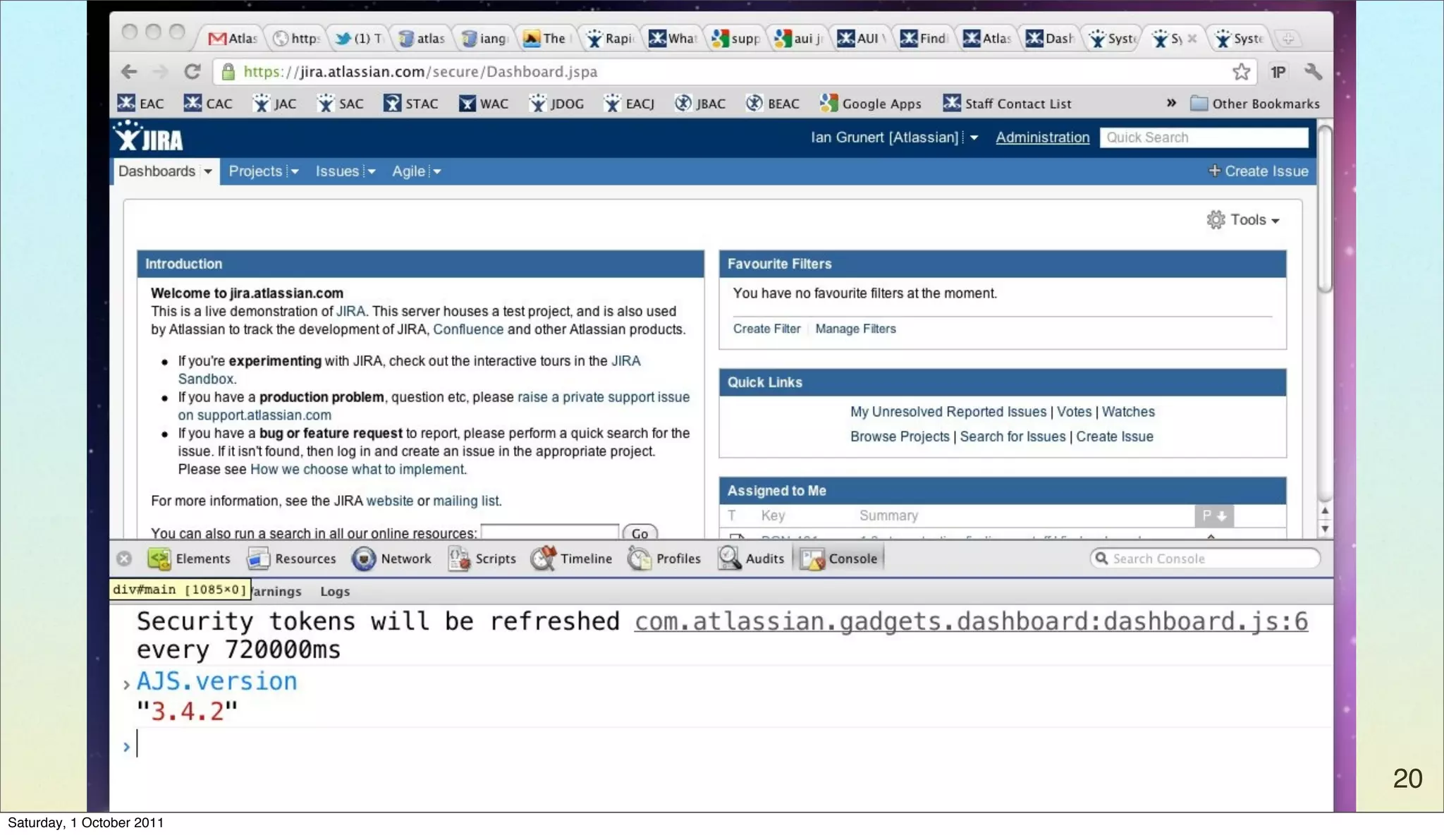 20
Saturday, 1 October 2011
 