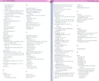 -   - subescapular, 224                          R                                                Topografia das zonas reflexas, 122, 123        - mãos,   31
-   - supra -espinal, 216                                                                         Torácica, dor, 3, 61, 64,145,205,206           Trismo, 180
-   - temporal, 168                              Reações alérgicas, 10                            Toracodinia, 87, 94                            Tumefação edematosa, 48
-   - trapézio, 186                              Redução do reflexo faríngeo, 95                  Torcicolo, 35, 71, 83,107,196,198
-   no ramo ascendente da hélice de acordo
    com a nomenclatura chinesa, 150
                                                 Refluxo gastresofágico, 48, 157                  Tosse, 3, 5, 6, 22,45
                                                                                                  - produtiva, 22
                                                                                                                                                 u
                                                 Regulação do equilíbrio, 79
- no trago de acordo com a nomenclatura          - v. Vertigem                                    Transtornos
    chinesa, 128-130                             Resfriados febris, 10, 23, 35, 43, 44, 69        - abdominais, 12,21
                                                                                                                                                 Úlcera(s)
- no trago de acordo com Nogier e                                                                                                                - do estômago, 19,48,93,      157
                                                 Retenção                                         - alérgicos, 10, 12,27,49,78, 129, 133, 139,
    Bahr,131                                                                                                                                     - duodenal, 19,48,93
                                                 - da placenta, 56, 80                                 145,151
- ômega 1 e 2, 153                                                                                - circulatórios, 6, 32, 45, 55, 92, 129, 139   - gástricas e duodenais, 19,48, 93
                                                 - líquida, 28                                                                                   União do vale, 10
- R (de acordo com Bourdiol),     153            - urinária, 57                                   - - hipertensão, 79, 82, 87, 147, 155, 159
- shenmen, 149                                                                                                                                   Urticária, 46
                                                 Reumatóide, artrite, 145                         - - hipotensão, 155, 159
- sistêmicos, 1                                  Rim, transtornos do, 52, 155                     - da audição (orelha), 35, 39, 67, 73,
- solar, 137                                     Rinite, 15, 17,99, 105, 129                           75, 157                                   v
- vaso da concepção, 90                          Rinofima, 129                                    - - v. Zumbido
- vaso governador, 96                            Rouquidão, 95                                    - da circulação periférica (claudicação        Vaginal
- zero, 153                                                                                           intermitente), 6, 55                       - corrimento, 28, 91
- zona da bochecha, 125                                                                           - da fala, 99
Pós- parto
                                                 s                                                - da garganta, 7, 9, 60
                                                                                                                                                 - hemorragia, 109
                                                                                                                                                 Vertigem, 19,25,31,35,42,43,47,67,79,
- dores, 91                                                                                       - - amigdalite/tonsilite,   3, 43, 129           87-100,104,125,137,139,141,
- hemorragia, 91, 92                             Sangramento nasal, 23                            - - dor, 36, 203                                  145,165,192,203
Preocupação, 127                                 Seqüência quebrada, 5                                                                           Vesícula biliar, transtorno da, 48, 77, 87,
                                                 Síndrome                                         - - faringite, 12,35, 129
Problema(s)                                                                                       - - laringite, 12,35                              88,159
- abdominais, 25                                 - de abstinência, 32                                                                            Vômito,    20, 22, 25, 26, 46, 48, 49, 64, 88,
                                                                                                  - da glândula tireóide, 135, 145
- articulação temporomandibular,
     141,176,178,182,184
- cardíacos, 31,45,46,64,65,94,145,
                                        18,39,   - de Costen (dor miofascial), 17, 18,38,39
                                                 -lombociática, 35, 51, 81, 84,109
                                                 - ombro-braço, 3, 13,22,44
                                                                                              i
                                                                                              I
                                                                                                  - do punho, 6, 65, 68, 69, 143
                                                                                                  - - artralgia, 5
                                                                                                                                                     93, 104,139,157,    163


                                                                                                  - do ritmo circadiano, 131
     147,159                                     - piriforme, 250                                 - do sono, 139, 141
                                                                                                                                                 y
- - angina do peito (angina pectoris), 45,       - pré- menstrual, 79                             - - v. Insônia
      63, 153                                    - supra-espinal, 37                              - endócrinos, 133                              Yangdo     metal,   9
- gástricos, 26                                  - torácica, 210
                                                                                                  - gastrointestinais, 19,20,22,26,48-50,
Profundidade da inserção, 3-7, 9-15,
   17-23,25-29,31,32,36-39,42-57,59-61,
                                                 Sínfise-esternal, posição, 198,212
                                                 Singulto, 45, 46, 49, 64, 93, 95
                                                                                              ,        53,93,147,153,157,159                     z
                                                 Sintomas                                         - - gastrite, 25, 93, 157
  63-65,67-73,75-78,80-84,87-88,91-95,                                                                                                           Zona
                                                                                                  - hematológicos, 46, 151, 159
  97-101,104-113                                 - abdominais, 10
                                                                                                  - hormonais, 60,131,133,155,159                - da bexiga, 157
Prurido, 29, 46, 137                             - da ansiedade, 100
                                                                                                  - mucosos, 22, 48                              - da boca, 157
- anal, 153                                      Sinusite, 15, 17,44,77,99, 105, 129,
                                                                                                  - nasofaríngeos, 42                            - da cárdia, 157
Psicossomáticas, doenças, 27, 32, 45,131,           180,198
                                                                                                  - oculares, 17, 19,42,87,105, 106,125,         - da próstata, 157
  153, 163                                       - frontal, 42
                                                                                                       133,141,159                               - da traquéia, 159
Psicovegetativa, desregulação, 31, 57, 59,       - maxiliar, 38
                                                                                                  - - astigmatismo, 133                          - de inervação
  79, 159                                        Sudorese, 31
                                                                                                  - reumáticos, 49, 69, 133, 135                 - - auricular de acordo com Durijan,
Psoríase, 52                                     - noturna, 45, 46, 60
                                                                                                  - urogenitais, 27, 29, 49-51,59,60,61,                120, 121
                                                 - suor noturno, 45, 46
                                                                                                      87,91,92,97,135,147,151,157                - - de acordo com Nogier, 118, 119
Q                                                                                                 - - v. Distúrbios específicos                  - de projeção da coluna espinhal de
                                                 T                                                - visuais, 47, 77                                   acordo com Nogier, 142-145
Queixas                                                                                           Tratamento dos pontos gatilho, 169, 176,       - - ponto da articulação
- abdominais, 92                                 Taquicardia, 63                                     187,194,199,204,210,213,217,220,            - - - do cotovelo, 143
- - dor, 47, 84                                  Tensão muscular, 47                                224,226,228,233,237,241,250,252              - - - do ombro, 143
- - v. Distúrbios específicos                    Tiques, 5, 42                                    Tremor, 35                                     - - - punho, 143
 