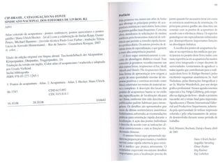 CIP-BRASIL. CATALOGAÇÃO-NA-FONTE
                                                                                   I   prefácio
                                                                                                                                          ponto quando for necessário levar em conta
                                                                                                                                                                                             VII




                                                                                       pela primeira vez, temos um atlas de bolso
SINDICATO NACIONAL DOS EDITORES DE LIVROS, RJ.                                                                                            as estruturas     anatômicas de orientação.        Os
                                                                                       q ue abrange os principais pontos de acu-
                                                                                                       .'
A89l                                                                                                               I    b
                                                                                         untUra sistêmICos e auncu ares, em como          principais pontos gatilho são descritos em
                                                                                                                                          conexão com os pontos de acupuntura de
                                                                                       ~s pontos gatilho mais freqüentes. Com esta
Atlas colorido de acupuntura : pontos sistêmicos, pontos auriculares e pontos          obra, atendemos às solicitações de muitos          acordo com a relevância clínica. Os aspectos
                                                                                       médicos, pois fornecemos material de refe-         gnatológicos são especialmente         enfatizados
gatilho I Hans-UlrichHecker... [et al.] com a colaboração de Stefan Kopp, Gustav
Peters, Michael Hammes ; [revisão técnica Paulo Luiz Farber; tradução Telma            rência que permite a consulta rápida duran-        por desempenharem          importantes     funções
                                                                                       te a prática diária. Os autores provêm de di-      na abordagem       holística.
Lúcia de Azevedo Hennemann]. - Rio de Janeiro: Guanabara Koogan, 2007
                                                                                       versas áreas de especialização, o que garante          A escolha dos pontos de acupuntura             ba-
il. coloro;
                                                                                       a mais alta competência possível.                  seia-se na experiência dos médicos que par-
                                                                                          O livro segue sistematicamente         o con-   ticiparam    no projeto deste livro, todos com
Título da edição original em língua alemã: Taschenlehrbuch der Akupunktur :
                                                                                       ceito de abordagem     didático-visual.     Esse   vasta experiência em acupuntura          há muitos
Kõrperpunkte, Ohrpunkte, Triggerpunkte, 2/e                                            conceito já granjeou reconhecimento      em        anos e/ou integrando        o corpo docente de
Tradução da versão em inglês: Color atlas of acupuncture I traduzida e adaptada        dois outros livros: Acupunáure of Ear, Skull,      universidades.      Gostaríamos     de agradecer a
por Ursula VieIkind                                                                    Mouth and Hand e The Acupuncture Points.           todos aqueles que contribuíram         para a reali-
Inclui bibliografia                                                                    Essa forma de apresentação teve origem a           zação deste livro: Sr. Rüdiger Bremert, pelos
ISBN 978-85-277-1265-1                                                                 partir de uma quantidade enorme de res-            excelentes esquemas anatômicos;            Sr. Axel
                                                                                       postas positivas e continua servindo como          Nickolaus,      pelas ilustrações   fotográficas     e
 I. Pontos de acupuntura - Atlas. 2. Acupuntura - Atlas. I. Hecker, Hans-Ulrich.       bloco construtor no ensino de material no-         ao Sr. Martin Wunderlich,           por seu design
                                                                                       vo e complexo. A descrição dos locais dos          gráfico profissional. Nossos agradecimentos
                                   CDD 615.892
 06-3787.                                                                              pontos de acupuntura baseia-se no estilo           especiais à Sra. Helga Gilleberg, pelo empe-
                                   CDU 615.814.1
                                                                                       das especificações de localização eficazes         nho na digitação do livro - desde o primeiro
                                                                          016642       na China, conforme têm sido descritas em           rascunho até a versão final para impressão.
  16.10.06            20.10.06                                                         publicações-padrão    habituais para estran-       Agradecemos a Thieme International           Edito-
                                                                                       geiros. Os detalhes são apresentados por           rial and Production Departments,. sobretu-
                                                                                       meio da última nomenclatura anatômica.             do pela oportunidade de utilizar impressão
                                                                                       Enfatizamos, sobretudo, as recomendações           colorida e pelo relacionamento           de amiza-
                                                                                       práticas para orientação rápida durante a          de desenvolvido durante nosso período de
                                                                                       localização. A ação dos pontos individuais         trabalho.
                                                                                       é descrita de acordo com as indicações clí-
                                                                                       nicas convencionais    e com as funções tra-       Kiel, Münster, Bochum, Damp e Essen, abril
                                                                                       dicionais chinesas.                                de 2001
                                                                                          O assunto básico aqui apresentado        aju-
                                                                                       dará na preparação    para exames, e também                                    Hans-Wrich     Hecker
                                                                                       servirá como rápida referência para orien-                                    Angelika Steveling
                                                                                       tar o médico   que pratica    ativamente.     O                               E/mar Peuker
                                                                                       acupuntor experiente encontrará detalhes                                      Jõrg Knstner
                                                                                       importantes para a localização precisa do                                      KayLiebchen
 