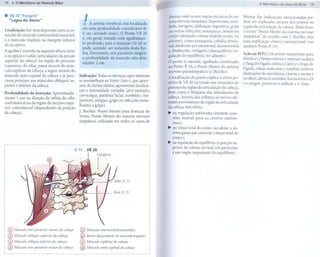 78        . O Meridiano da Vesfcula Biliar                                                                                                                               o Meridiano da Vesícula BUiar 79


.    VB 20 "Fengchi"
     "Lagoa do Vento"

Localização: Em uma depressão entre as in-
                                                               !   A artéria vertebral está localizada
                                                            em uma profundidade considerável de
                                                                                                                doença onde ocorre reação excessiva do sis-
                                                                                                                tema nervoso simpático (hipertensão, zum-
                                                                                                                bido, vertigem, disfunção vegetativa, gripe
                                                                                                                                                               Muitas das indicações mencionadas       po-
                                                                                                                                                               dem ser explica das através dos pontos na
                                                                                                                                                               região da articulação da cabeça. Além disso,
                                                            4 cm (amiúde mais). O Ponto VB 20                   ou outras infecções, enxaqueca), tensão no     o termo "Ponto Mestre do sistema nervoso
serções do músculo esternocleidomastóide                                                                        corpo (afetando o tônus total do corpo, ver    simpático': de acordo com J. Bisehko, tem
e o músculo trapézio na margem inferior                     é, em geral, tratado com agulhamen-
                                                                                                                adiante), como enxaqueca, cefaléia tensio-     uma explicação clínica convencional (ver
do occipício.                                               to profundo, pois a sensação De Qi só
                                                                                                                nal, síndrome pré-menstrual, dismenorréia      também Ponto B 10).
                                                            pode, amiúde, ser induzida desta for-
A agulha é inserida na seguinte altura: entre                                                                   e, finalmente, vertigem e desequilíbrio (re-
                                                            ma. Entretanto, nos pacientes magros                                                               Ação na MTC: Um ponto importante para
o occipício e o atlas (articulações da porção                                                                   gulação do equilíbrio, ver adiante).
                                                            a profundidade    da inserção não deve                                                             eliminar o Vento exterior e interior; acalma
superior da cabeça) na região do processo                   exceder 2 cm.                                       O ponto é;amiúde, agulhado combinado
transverso do atlas; passa através do mús-                                                                                                                     o Yang do Fígado, esfria o Calor e o Fogo do
                                                                                                                ao Ponto B 10, o Ponto Mestre do sistema
                                                                                                                                                               Fígado, relaxa músculos e tendões, remove
culo esplênio da cabeça, a seguir através do                                                                    nervoso parassimpático   (J. Bisehko).
                                                                                                                                                               obstruções do meridiano, clareia a mente e
músculo semi-espinal da cabeça e se posi-                 Indicação: Todas as doenças cujos sintomas
                                                                                                                A localização do ponto explica o efeito po-    os olhos, alivia os sentidos, harmoniza o Qi
ciona próximo aos músculos oblíquos su-                   se assemelham ao Vento (isto é, que apare-            sitivo de VB 20 na tensão nos músculos do
                                                                                                                                                               e o sangue, promove a audição e a visão.
perior e inferior da cabeça.                              cem de forma súbita) apresentam localiza-
                                                                                                                pescoço da região da articulação da cabeça,
                                                          ção e intensidade variadas (por exemplo,
Profundidade      da inserção: Aproximada-                                                                      bem como o bloqueio das articulações da
                                                          cervicalgia, paralisia facial, zumbido, con-
mente 1 eun na direção da órbita do olho                                                                        cabeça. Através dos reflexos, os nervos afe-
                                                          juntivite, alergias, gripe ou infecções seme-
contralateral ou da região do incisivo supe-                                                                    rentes provenientes da região da articulação
                                                          lhantes a gripe).                                     da cabeça têm efeito:
rior contralateral (dependendo da posição
da cabeça).                                               J. Bisehko: Ponto Mestre para doenças do              ~ na regulação autônoma (existem cone-
                                                          Vento, Ponto Mestre do sistema nervoso
                                                                                                                  xões neurais para os centros autôno-
                                                          simpático,      utilizado   em todos os casos de        mos);
                                                                                                                ~ no tônus total do corpo (ao afetar o sis-
                                                                                                                  tema gama que controla o tônus total do
                                                                                                                  corpo);
                                                                                                                ~ na regulação do equilíbrio (a porção su-
                                                        B 10                                                      perior da coluna cervical, em particular,
                                                                                                                  é um órgão importante do equilíbrio).




                                                                                      Áxis (C2)




    (j)    Músculo   reto posterior   menor da cabeça     @     Músculo     esternoc/eidomastóideo
    <V Músculo       oblíquo superior da cabeça           @     Ramo descendente       do músculo    trapézio
    G) Músculo       oblíquo inferior da cabeça           0     Músculo     esplênio da cabeça
    (])    Músculo   reto posterior   maior da cabeça     (§)   Músculo semi-espinal da cabeça
 