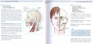 100


. VG 20 "Baihui"                                                                       . VG26 "Shuigou"
  "Cem Encontros"                               Linha de                                  "Canal das Águas"
  ("Cem Convergências")                                                        VG 20      Também conhecido       como
                                                implantação        ..'12 cun              "Renzhong"
Localização: Na linha media da cabeça, 5        anterior j,:""'"                          "Meio da Pessoa"
cun em direção do cabelo a partir da linha      do cabelo.
                                                                                          ("Metade do Homem")
de implantação anterior do cabelo, em uma
linha que conecta os ápices das duas ore-                                              Localização: No sulco do lábio superior, en-
lhas. Na llteratura alemã, o eixo da orelha                                            tre o terço nasal e os dois terços remanes-
(ver figura) é, amiúde, utilizado como um                                              centes da linha de conexão entre o nariz e
guia para localizar a ponta da orelha e a li-                                          a margem do lábio superior.
nha que conecta os dois ápices do pavilhão
                                                                                       Profundidade da inserção: 0,5 cun obliqua-
auricular.
                                                                                       mente na direção caudal.
Profundidade da inserção: 0,5 cun, subcu-
                                                                                       Indicação: Colapso, convulsão     epiléptica,
taneamente em direção frontal ou dorsal.
                                                                                       lombalgia aguda.
Indicação: Um importante ponto de seda-
ção; harmoniza o emocional; cefaléia, insô-
nia, vertigem, sintomas de ansiedade (além
                                                                                          I
                                                                                         111   Nos casos de emergência (quando
dos Pontos IG 4 e E 36, é um dos pontos
                                                                                         não existem agulhas disponíveis) reco-
utilizados com mais freqüência).
                                                                                         menda-se acupressão firme com o pole-
Ação na MTC: Expele o Vento interior, cla-                                               gar contra a margem inferior do nariz.
reia e acalma a Mente (Shen), acalma o Ven-
to do Fígado e o Yang do Fígado, abre os                                               Ação na MTC: Abre os sentidos, acalma a
órgãos dos sentidos.                                                                   Mente (Shen) e restaura a consciência, esfria
                                                                                       o Calor, suprime o Vento, auxilia o dorso.
 