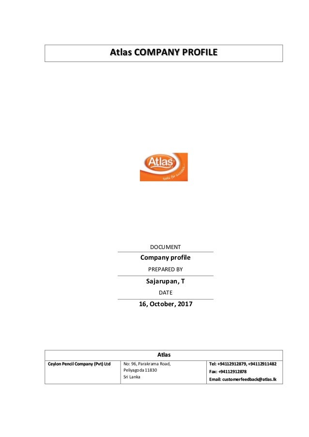 atlas company profile sample