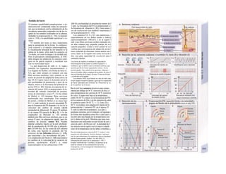 Sentido del tacto
El término sensibilidad somafouiscera/ o so-
matosensorial comprende todas las sensacio-
nes que se producen con la estimulación de los
receptores sensoriales corporales (no de los ór-
ganos de los sentidos localizados en la cabeza),
incluidas la propiocepción (v. 316), la nocicep-
ción (v. 318) y la sensibilidad superficial o cu-
tánea.
El sentido del tacto es muy importante
para la percepción de la forma, la configura-
ción corporal y el espacio (estereoagnosiaj.
La localización principal de los sensores es la
palma de la mano, sobre todo los pulpejos de
.'os dedos, así como la lengua y la cavidad oral.
Para la percepción estereoagnóstica, el SNC
debe integrar las señales de los sensores conti-
guos en un patrón espacial y coordinar éste
con la motricidad táctil.
La piel desprovista de vello (v. A, izqda.)
contiene los siguientes mecanosensores: »
Los órganos de Ruffini, con forma de huso (v.
A3), que están siempre en contacto con una
fibra nerviosa mielínica, cuyo extremo es un
sensor de presión de adaptación lenta (slow) de
tipo SA H. Cuanto mayor es la presión (p) en la
piel (profundidad de penetración o peso de un
objeto), mayor es la frecuencia del potencial de
acción (PA) (v. Bl). Además, la respuesta de ex-
citación del sensor SAII es proporcional a la in-
tensidad del estímulo (intensidad de presión):
sensor de intensidad o sensor P. » En las células
de Merkel (ν. Α2) terminan fibras nerviosas
mielinizadas muy ramificadas. Este complejo
de axones y células de Merkel es un sensor tipo
SA I y mide también la presión (propiedad P),
pero la frecuencia del PA depende a la vez de la
velocidad del cambio de presión (dp/dt)
(propiedad de diferencial). H sensor SI también
es un sensor PD (mezcla de Bl y 2). » En los
corpúsculos de Meissner (v. Al) termina
también una fibra nerviosa mielínica, que es un
sensor D puro, de adaptación rápida, para los
cambios de presión: sensor RA. Pueden
detectar contactos ligeros en la piel (profundi-
dad de penetración de 10-100 µηι) y uibracfo-
nes (10-100 Hz). En las zonas de piel cubierta
de vello, esta función es asumida por los
sensores de los folículos pilosos (ν. Α5),
que reaccionan a los movimientos del pelo. *
Los corpúsculos de Pacini (ν. Α4) reaccionan a
los cambios de la velocidad de la variación de
presión (aceleración d2
p/dt2
) y están
especializados en las uibraciones (100-
400 Hz; profundidad de penetración menor de J
3 µπι). La frecuencia del PA es proporcional a 1
la frecuencia de vibración (v. B3). Estos senso- J
res de aceleración son también importantes I
en la propiocepción (v. 316).
Los sensores SA I y RA son numerosos, i
especialmente en los dedos medio e índice]
(aproximadamente 100/cm2
) y en la región I
oral y sus fibras nerviosas reciben estímulos de i
un área cutánea muy pequeña (campo de re-1
cepción pequeño). Como a nivel central no se I
verifica una convergencia de señales de un nú-1
mero reducido de neuronas, tienen ambos sen-1
sores, tanto en la región oral como en los de-1
dos, una gran capacidad de resolución para I
estímulos táctiles.
Una forma de medirla es mediante Ia capacidad de
discriminación de dos puntos (o umbral espacial si- I
multáneo), que se define como Ia distancia mínima j que
permite percibir de forma separada dos estímu- | los de
presión iguales. Este umbral es de aproxima- | damente 1
mm en los dedos, labios y pulpejos de los dedos, de unos 4
mm en Ia palma de Ia mano, de unos 15 mm en el brazo
y de 60 mm en Ia espalda. '
Los sensores SAII, cuya función no está del todo clara,
tienen campos receptivos grandes, igual que los corpúsculos
de Pacini, adecuados para reconocer las vibraciones (p. ej.,
de Ia superficie de Ia tierra). .
En la piel hay sensores térmicos para tempe-
raturas por debajo de 36 0
C (sensores de frío) y I
para temperaturas por encima de 36 0
C (sensores
de calor). Cuanto más baja es la temperatura
(entre 36-20 0
C), mayor es la frecuencia del PA
en los sensores de frío y en los sensores de calor
al contrario (entre 36-43 0
C; v. C). Entre 20 y
40 0
C se produce una adaptación rápida de Ia
termocepción (= sensores PD: en el agua a 25
0
C sólo se nota frío al principio). Las tem- j
peraturas extremas, por el contrario, se registran i
de forma más duradera como frío o calor (pro- j
lección ante una bajada de la temperatura cen-
tral y daños en la piel). Mientras que para esas
funciones son suficientes en piel un par de sen- j
sores de calor y de frío por cm2
, Ia densidad de J
los sensores en la región oral es mayor («medi-
ción» de la temperatura con los labios o mejillas), j
Para las temperaturas por encima de 45 °C existen 1 unos
sensores de calor propios. Son los mismos I sensores
con los que saboreamos Ia capsaicina, que es el producto
que da el gusto picante, «ardien- ' te» del chili. La
estimulación del sensor de Ia capsaicina (= VR1 =
receptor vanilloide tipo 1) produce j Ia apertura de un
canal de cationes en las terminaciones nerviosas
nociceptivas, con Ia consiguiente despolarización y
producción de PA.
 