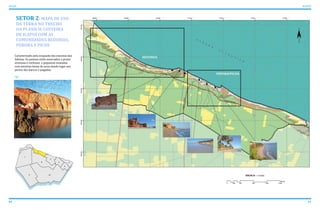 SETOR 2: MAPA DE USO
DA TERRA NO TRECHO
DA PLANÍCIE COSTEIRA
DE ICAPUÍ COM AS
COMUNIDADES REDONDA,
PEROBA E PICOS
Caracterizado pela ocupação das encostas das
falésias. Os pontais estão associados a praias
arenosas e rochosas e pequenas enseadas
com estreitas faixas de areia dando lugar aos
portos dos barcos e jangadas.
60 61
ATLAS ICAPUÍ
 