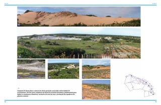 98 99
ATLAS ICAPUÍ
5
Conjunto de dunas fixas e móveis de várias gerações associado à diversidade de
ecossistemas. Um dos mais complexos do litoral do nordeste brasileiro, fundamental para
definir as mudanças climáticas, variações do nível do mar e formação dos aquiferos da
planície costeira
Ponta Grossa
Redonda
Peroba
Picos Barreira da Sereia
Barreira de Baixo
Barreira de Cima
Serra do Mar
Mutamba
Serra da Mutamba
Barrinha
Requenguela
Cajuais
Serra dos Cajuais
Morro Alto
Vila Jardim Paraíso
Berimbau
Olho D’Água
Quitérias
Tremembé
Melancias de Cima
Melancias de Baixo
Peixe Gordo
Manibu
Praia do Ceará
Barrinha de Manibu
Córrego do Sal
Ind. Arisa
Gravier
Morro Pintado
Guajiru
Ibicuitaba
Faz. Belém
Faz. Belém
Bichucha
Vila Ipaumirim - INCRA
Retiro Grande
5
3
4
2
1
6
5
1
2
3 4
6
 