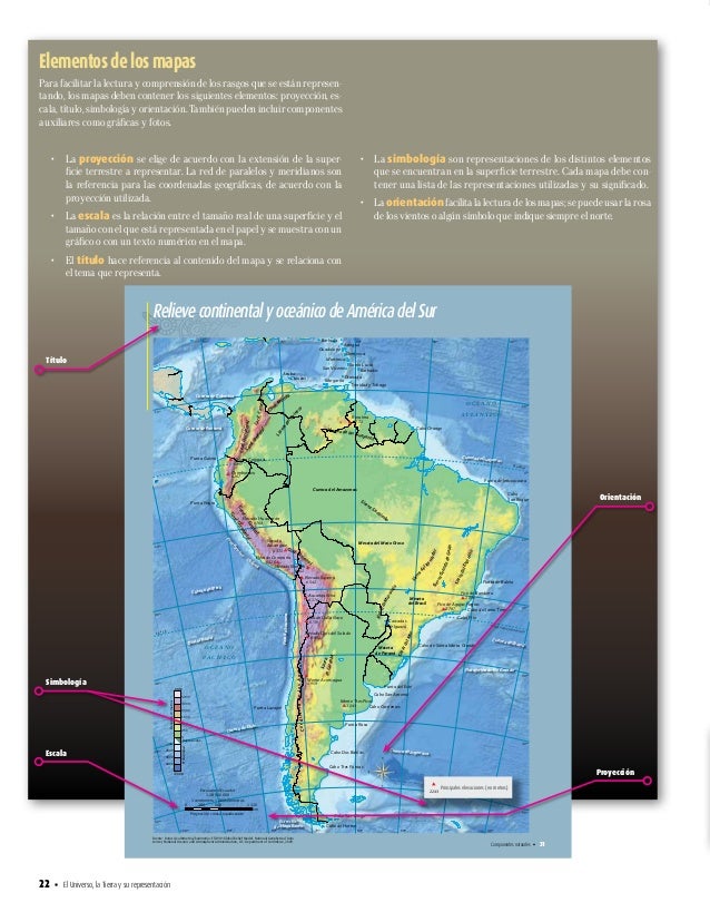 mapa de centro y sur america