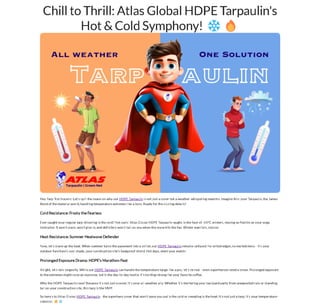 Atlas Global HDPE Tarpaulin's Hot & Cold Symphony.pdf