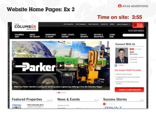 14
Website Home Pages: Ex 2
Time on site: 3:55
 
