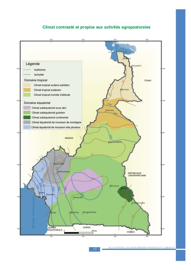 Positionnement géographique des activités économiques du Cameroun