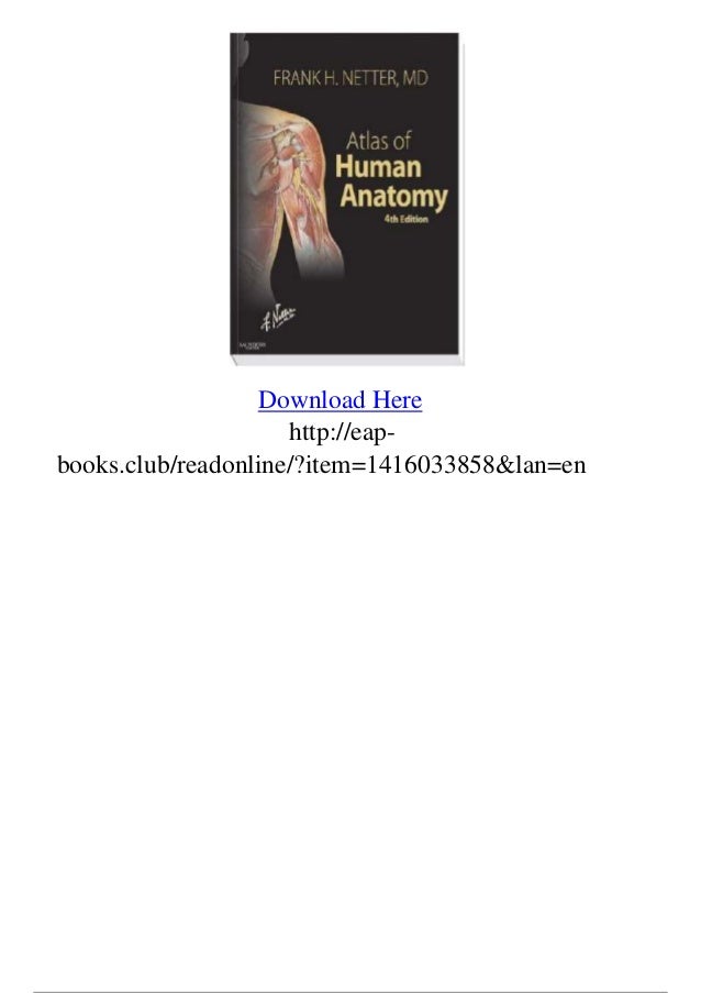 Atlas of human anatomy 4th edition pdf