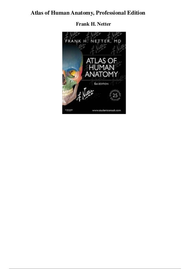 Atlas of human anatomy professional edition pdf