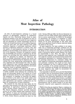 Atlas of meat inspection pathology | PDF
