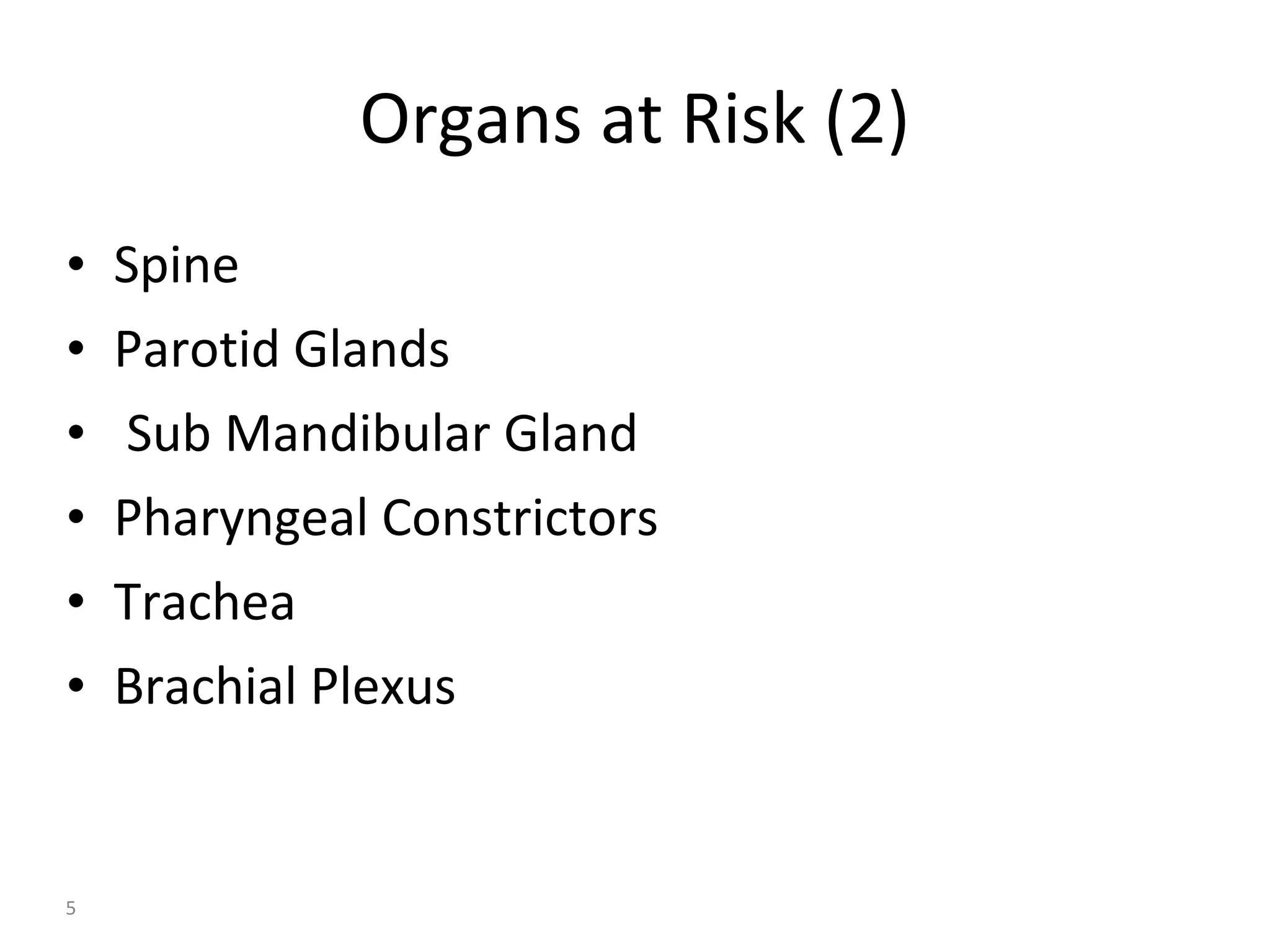 Atlas of organs at risk delineation head and neck region | PDF