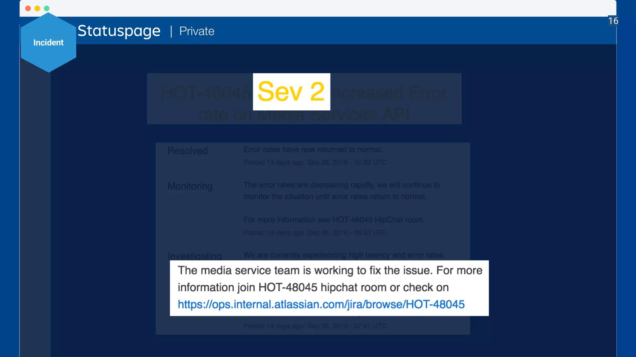 | Private
Incident
16
 