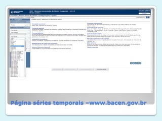 Página séries temporais –www.bacen.gov.br 