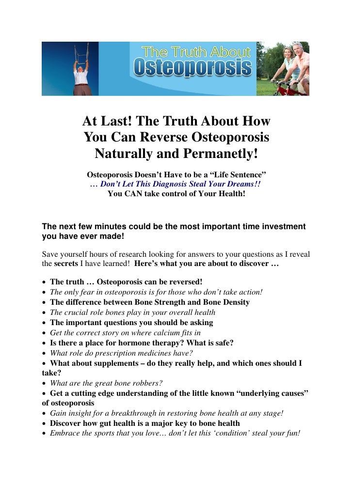 How Can I Reverse Osteoporosis Naturally How Can I Reverse Osteoporosis Naturally
