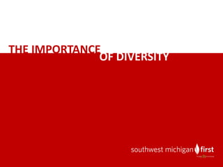 THE	IMPORTANCE
OF	DIVERSITY
 