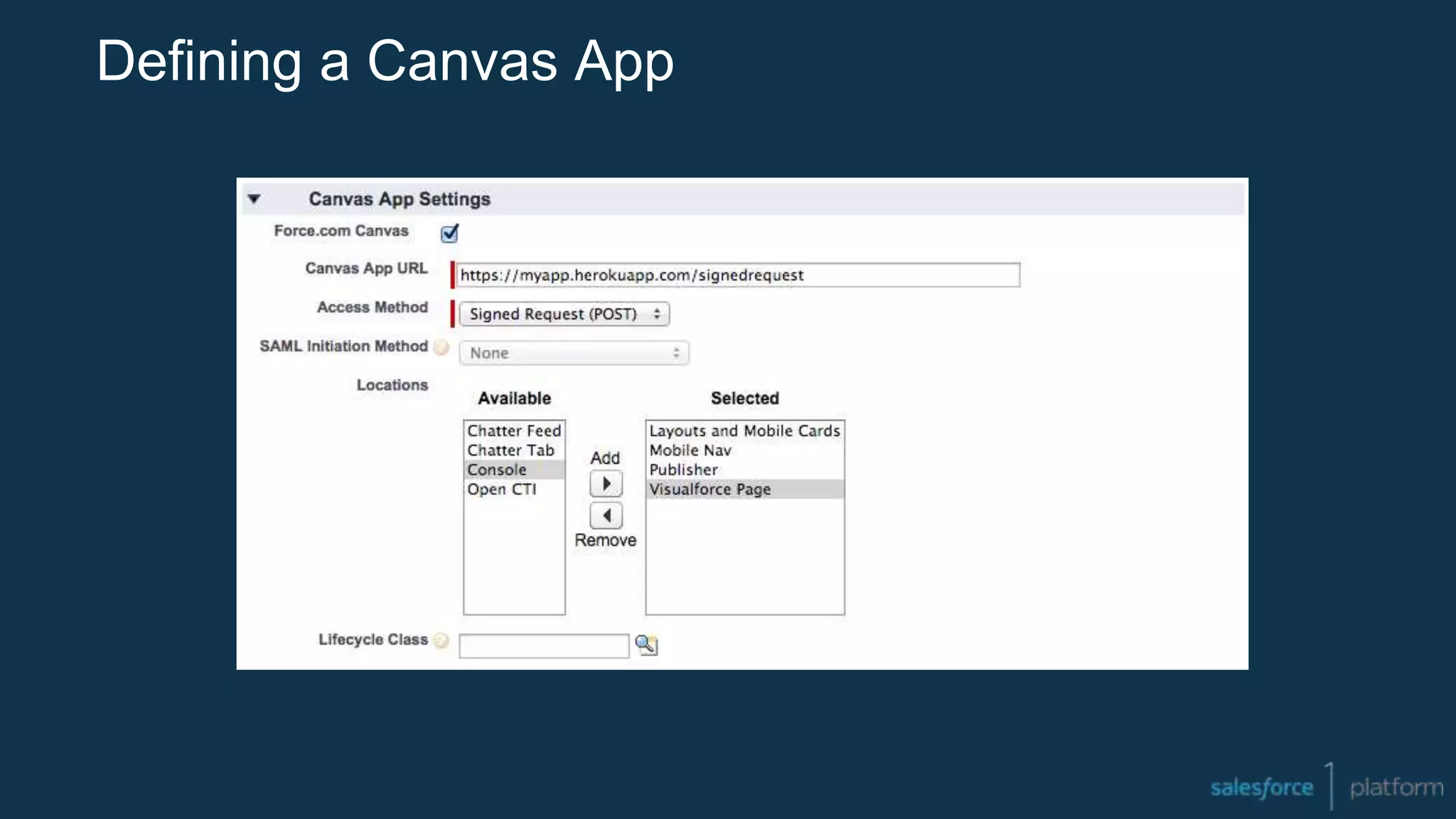 Defining a Canvas App
 