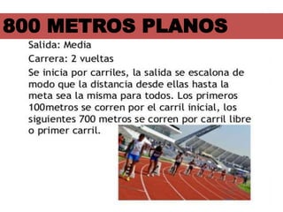 800 METROS PLANOS
 